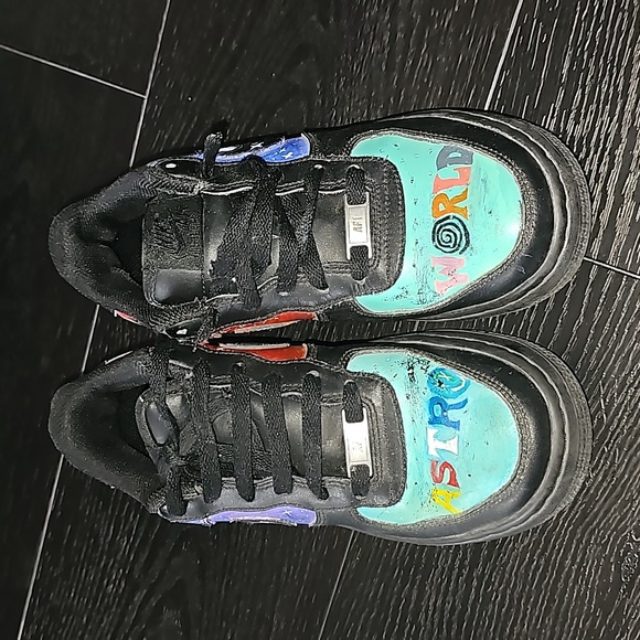 Custom Made Nike Air Force Travis Scott Astro World Y Black